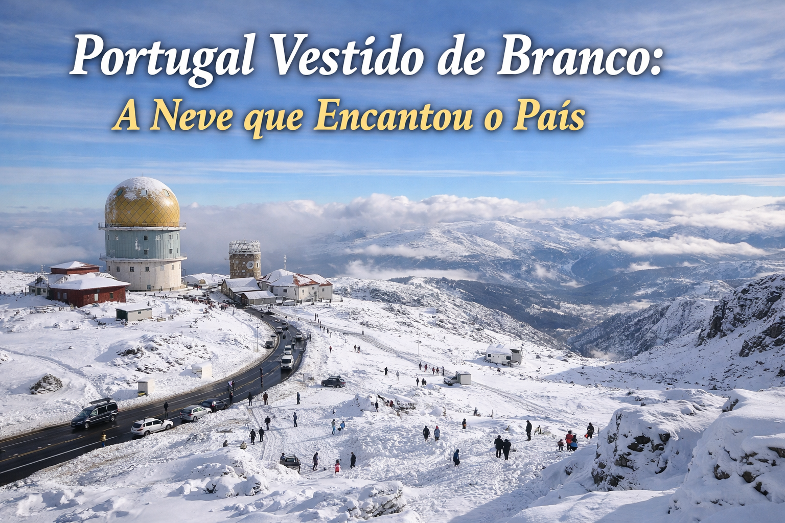 A Neve que Caiu em Vários Lugares de Portugal: Um Fenómeno Raro que Encantou o País !