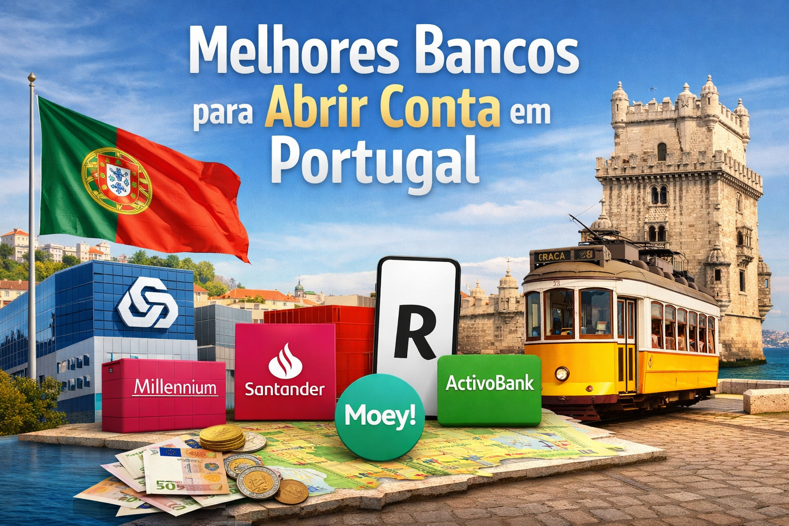 Melhores bancos para abrir conta em Portugal